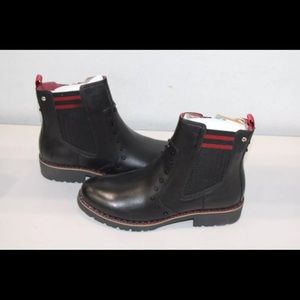 Pikolinos Women's Size 9.5 Leather Ankle Boots VICAR W0V-8622 - Black